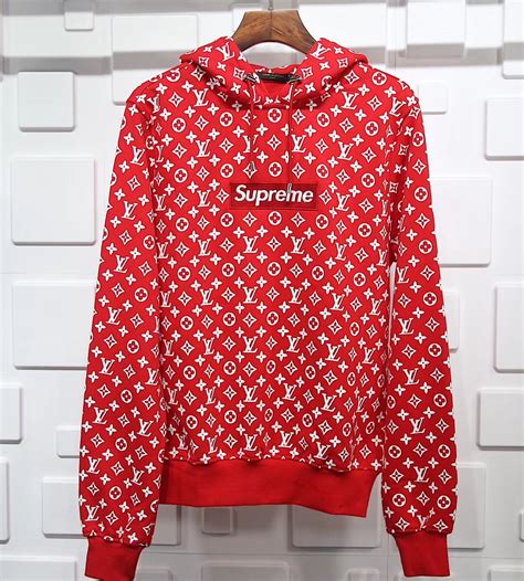 louis vuitton en supreme trui|supreme x Louis Vuitton hoodie.